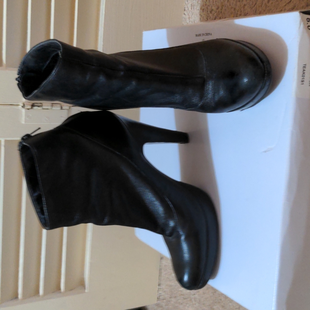 Black Platform Booties - image 1